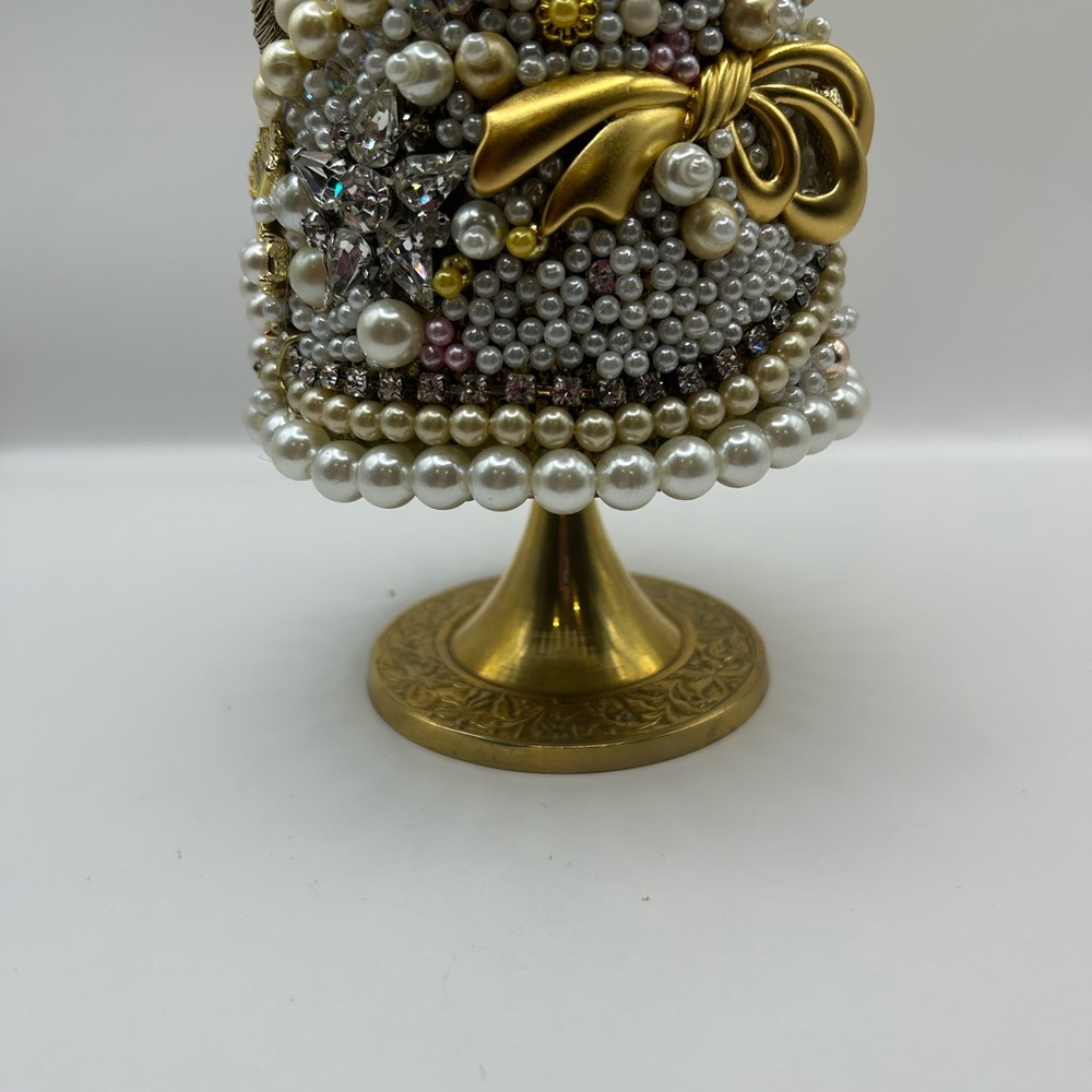 Hand Crafted Upcycled Vintage to Modern Jewelry Christmas Tree - Picture 7 of 13